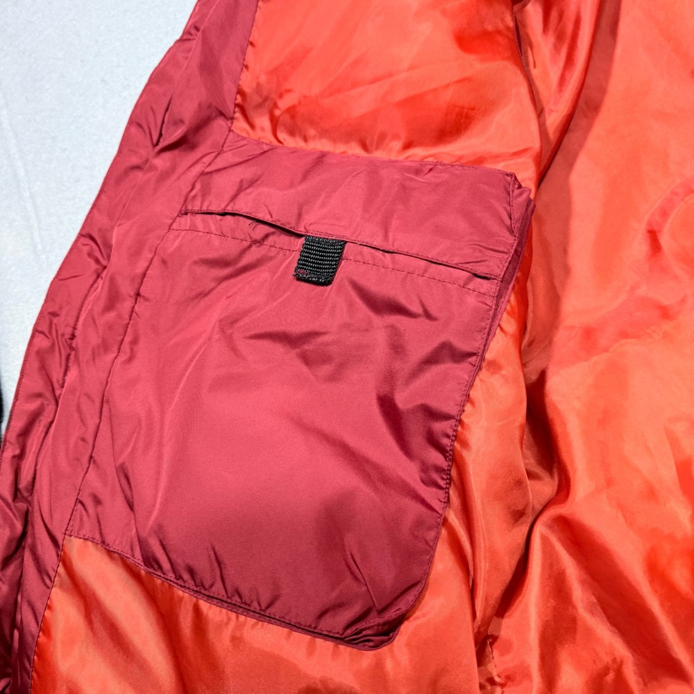 ST JOHNS BAY Puffer Vest Red Orange‎ Lined Full Zip Pockets X Large - Picture 7 of 11